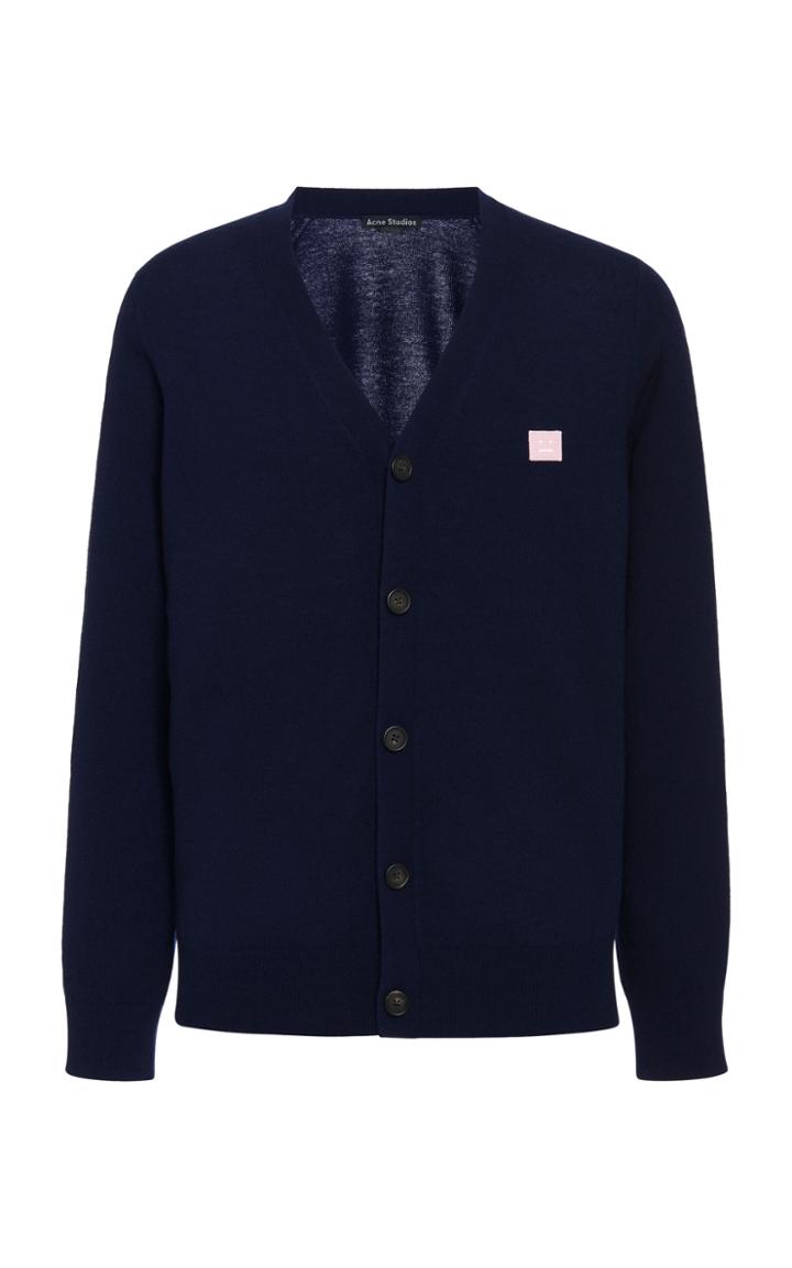 Acne Studios Keve Appliqud Wool Cardigan