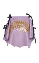 Prada Ribbon-detailed Sequined Leather Top
