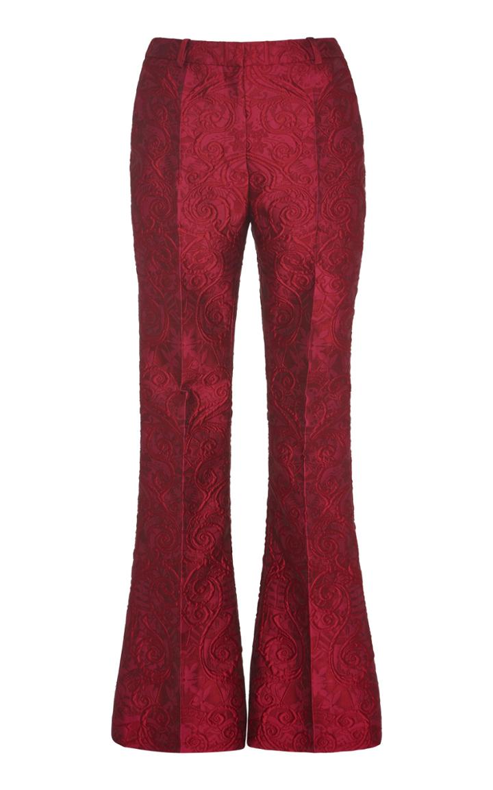 Moda Operandi Zuhair Murad High-rise Jaquard Flare Trousers Size: 32