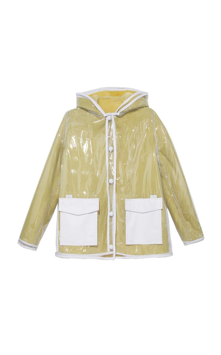 Pologeorgis The Lemonade Hooded Shearling Raincoat