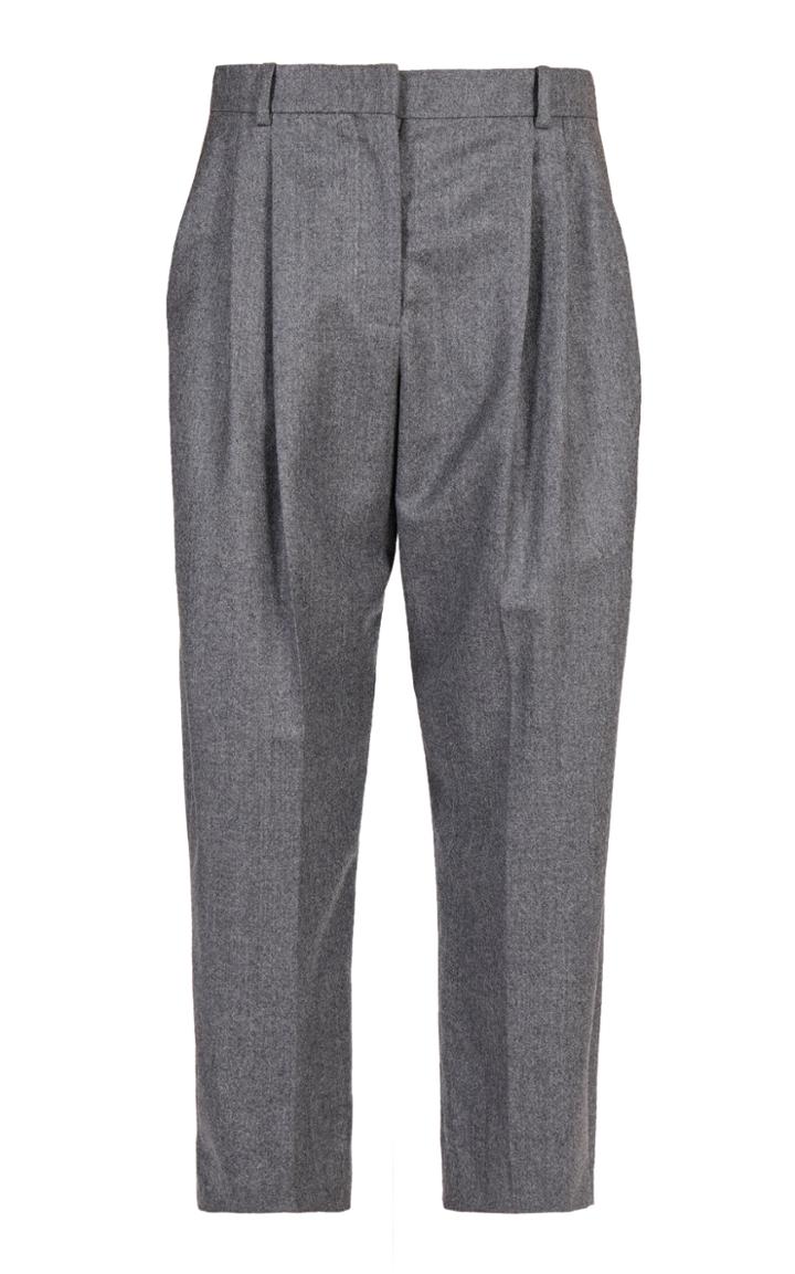 Stella Mccartney Dawson Cropped Wool Straight-leg Pants