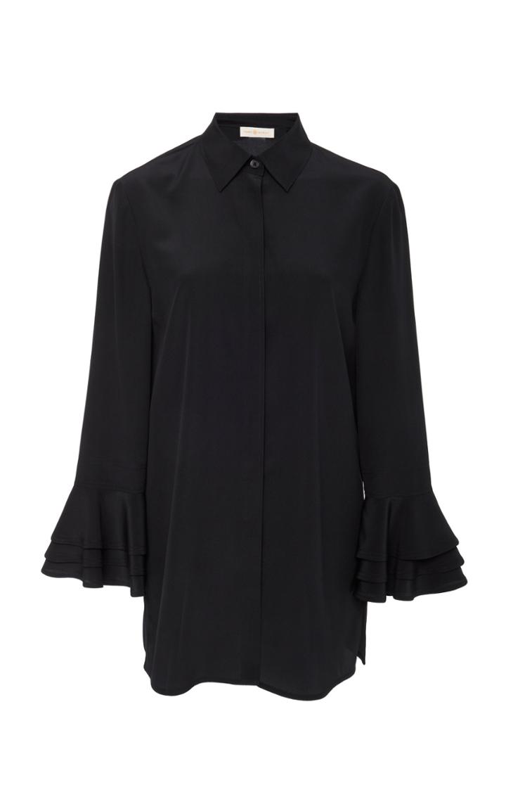 Tory Burch Monica Ruffle Sleeve Shirt