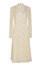 Philosophy Di Lorenzo Serafini High-neck Lace Midi Dress