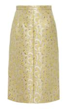 N21 Lidia Metallic Jacquard Pencil Skirt
