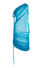 Moda Operandi Supriya Lele Asymmetric Sheer Ruched Tulle Dress Size: Xs