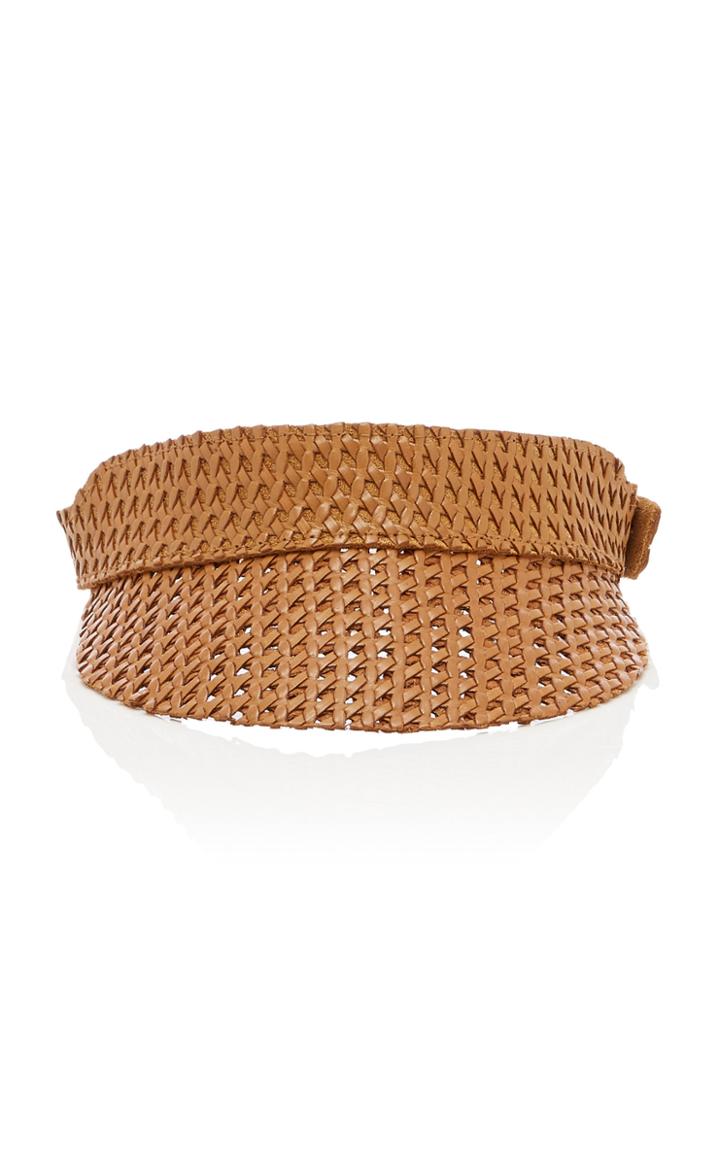 Lack Of Color Tuscon Woven Leather Visor