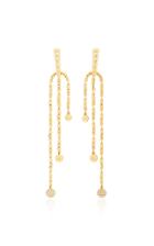 Shay Triple Strand Ball Drop Earrings