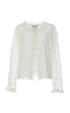 Luisa Beccaria Georgette Eyelet Blouse