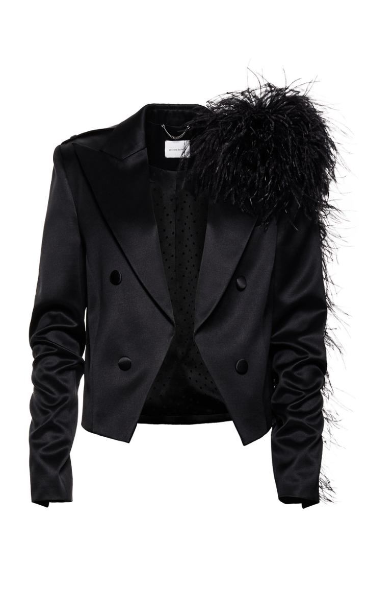 Magda Butrym Lubeck Feather Blazer