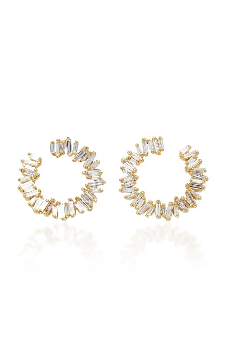 Suzanne Kalan Classic Baguette Hoops