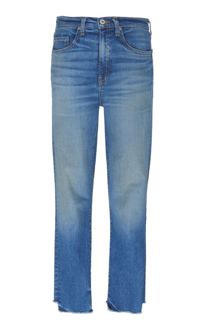 Nili Lotan Frayed Rigid High-rise Skinny Jeans