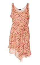 Atlein Asymmetrical Double Strap Silk Dress