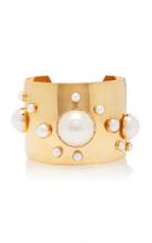 Moda Operandi Rodarte Gold Cuff With Pearl Details
