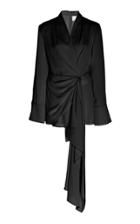 Acler Spanning Draped Wrap-effect Crepe Top