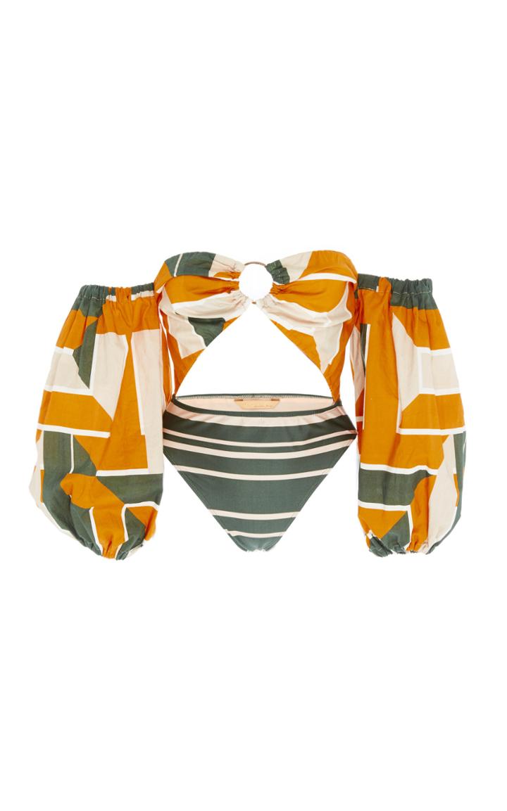 Agua De Coco Attached Sleeve One Piece