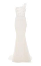Mira Zwillinger Joelle One-shoulder Lace Gown