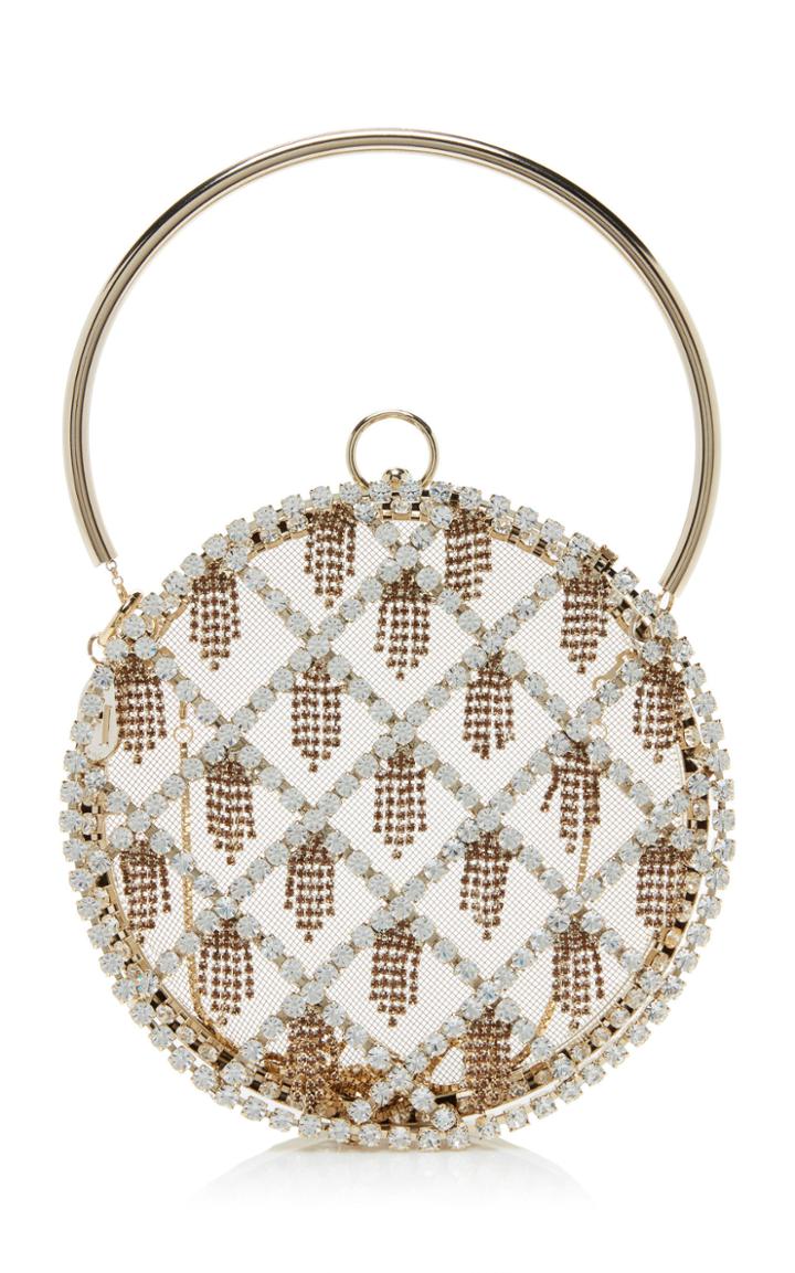 Rosantica Gautier Brass Bag With Crystals