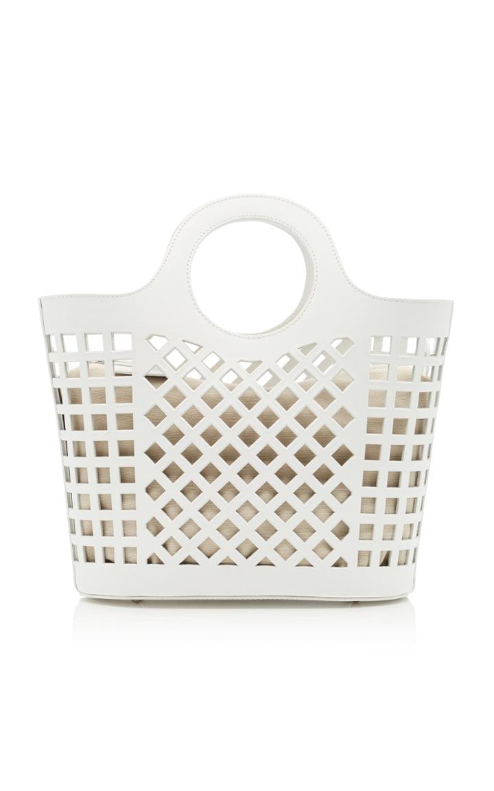 Hereu Colmado Midi Laser-cut Leather Tote