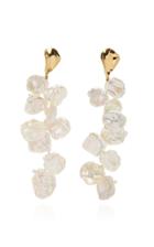 Moda Operandi Pacharee 18k Yellow Gold Pearl Petals Earrings