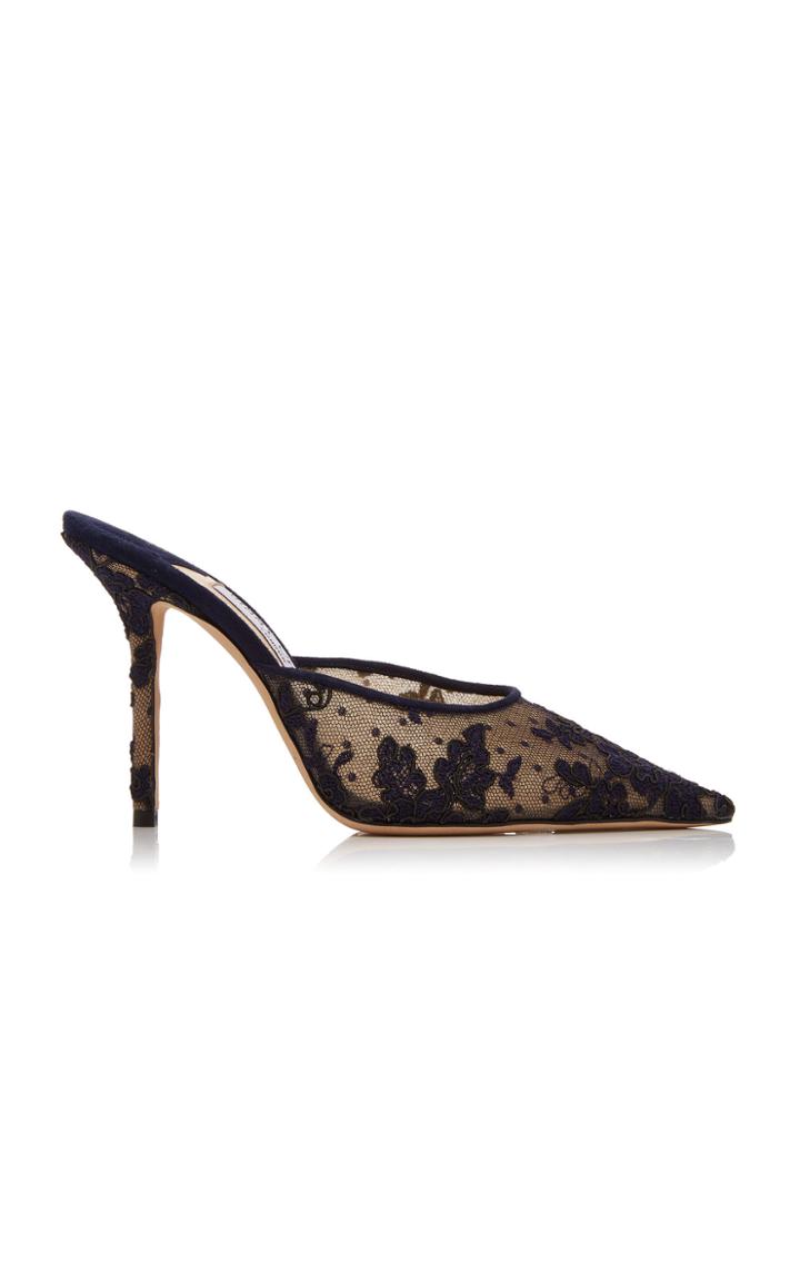 Jimmy Choo Rav Lace Mules