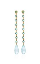 Munnu The Gem Palace Aquamarine Shoulder Duster Earrings