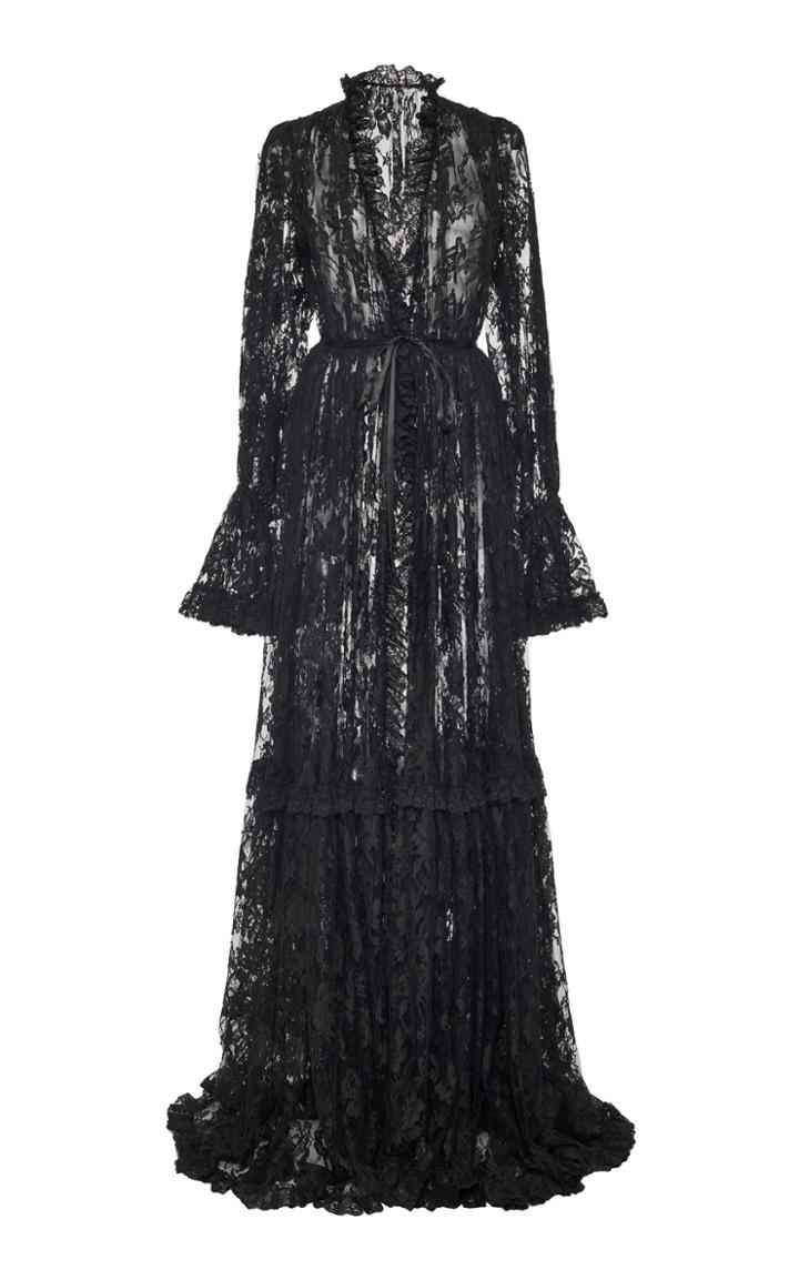 Moda Operandi Dolce & Gabbana Draped Lace Gown