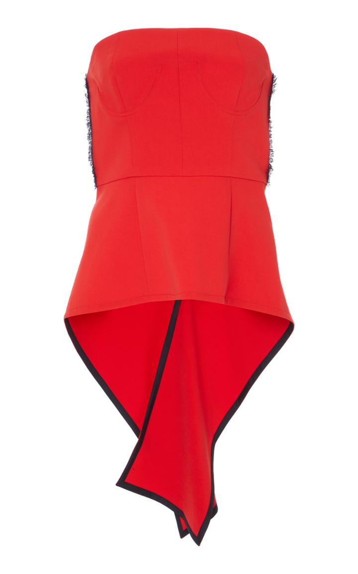 Echtego Skyler Strapless Peplum Top