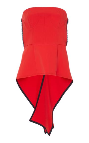 Echtego Skyler Strapless Peplum Top