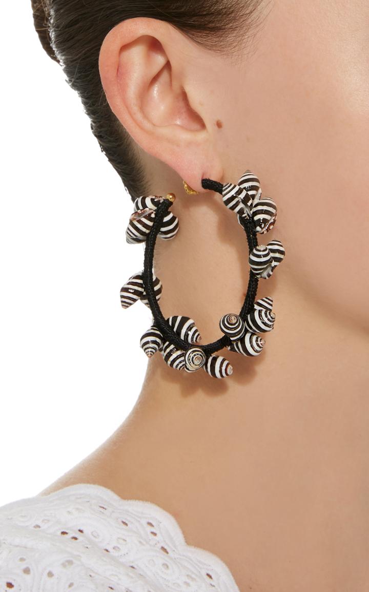 Rebecca De Ravenel Olympia Black And White Hoops