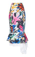 Marni Floral-print Cotton-blend Midi Skirt