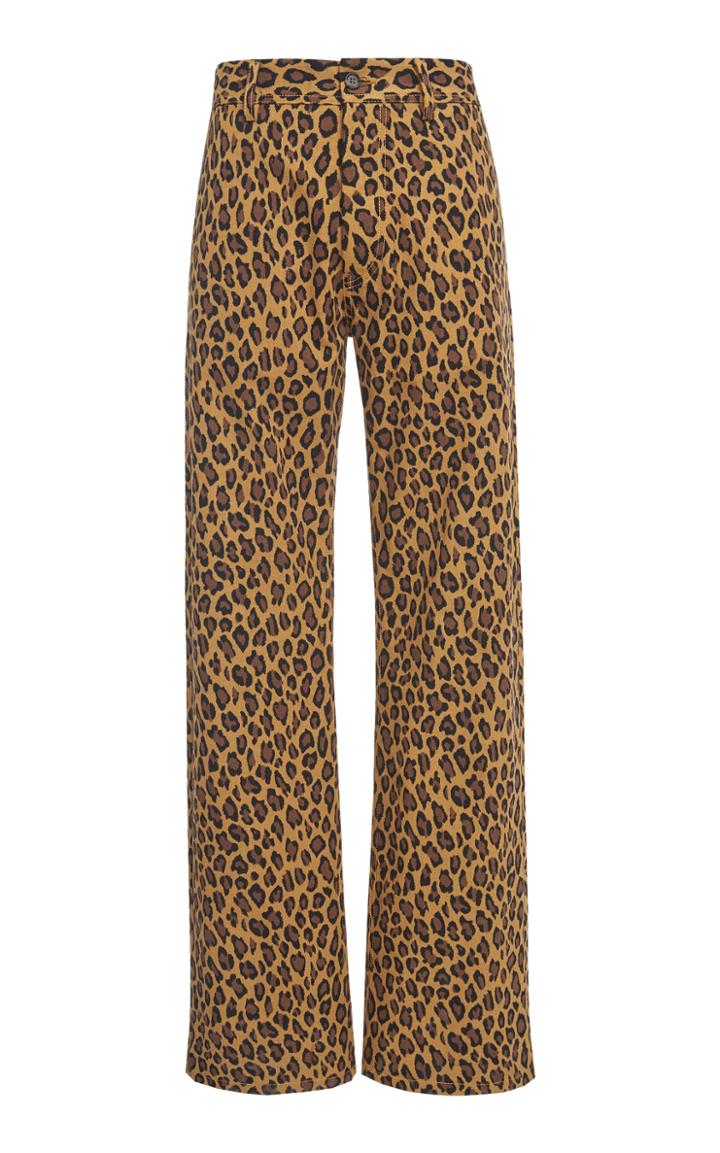 Marni Printed Cotton Straight-leg Pants