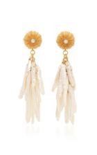 Crysellas Beyond The Sea 14k Yellow Gold Pearl Earrings
