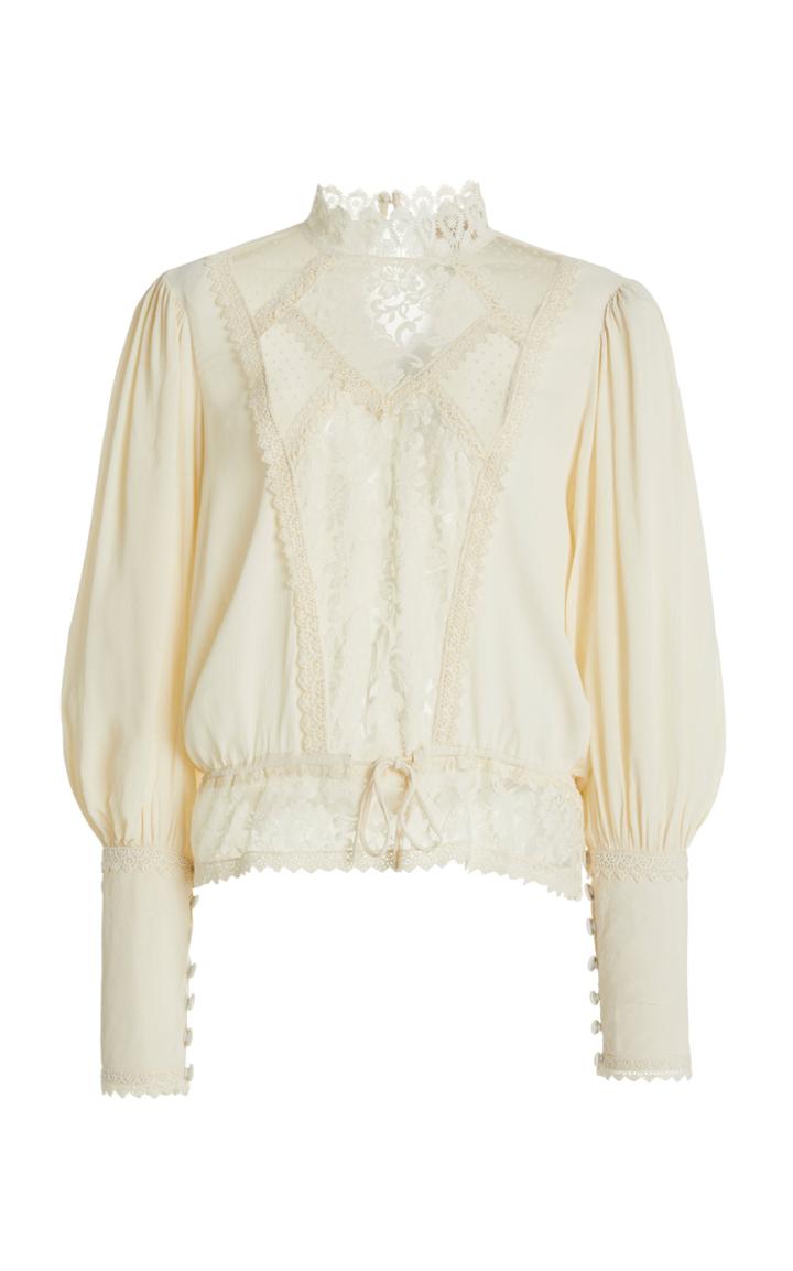 Moda Operandi Bytimo Paneled Lace Blouse