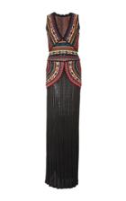 Talitha Intarsia Floor Length Dress
