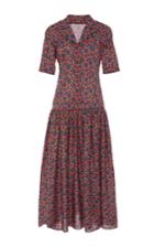 Zac Posen Liberty Print Cotton Shirt Dress