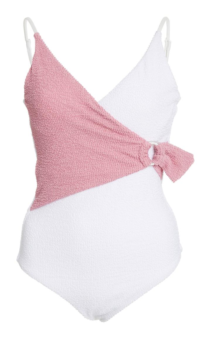 Onia Lila Wrap-front One-piece Swimsuit