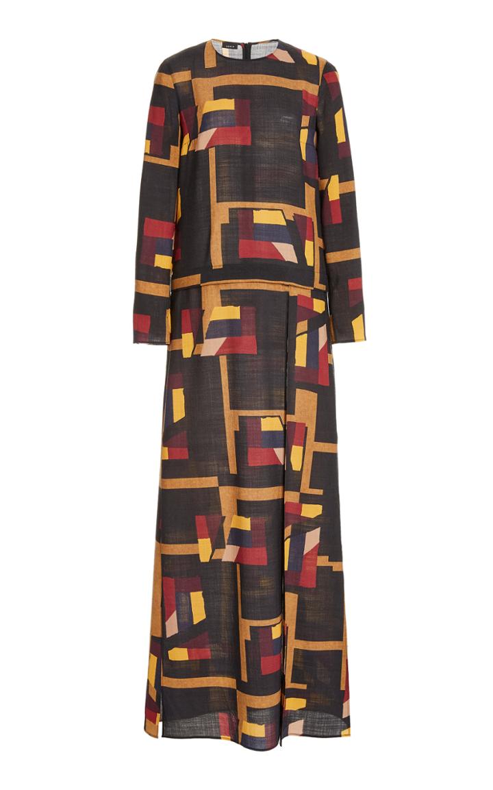 Moda Operandi Akris Printed Wool-crepe Tunic