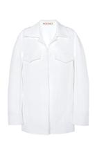 Moda Operandi Marni Oversized Cotton Shirt Jacket Size: 38