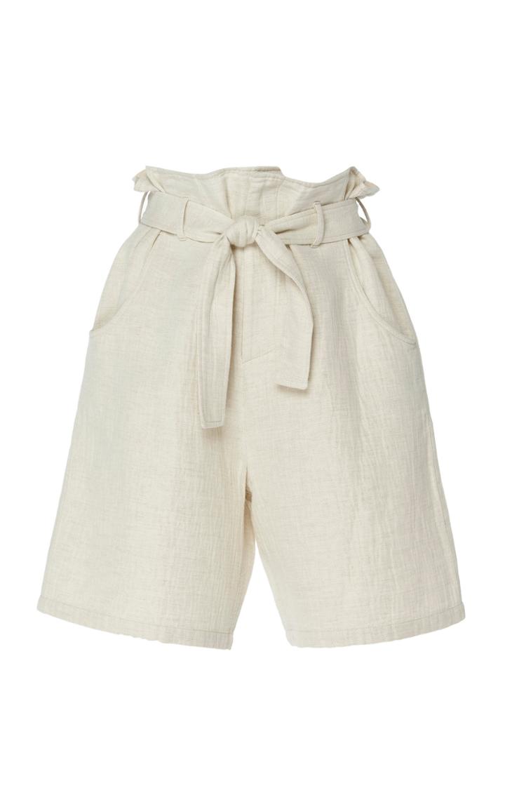 Moda Operandi Eron Tracy High-rise Paperbag Shorts Size: 32