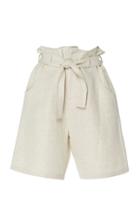 Moda Operandi Eron Tracy High-rise Paperbag Shorts Size: 32