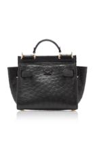 Moda Operandi Dolce & Gabbana Sicily Medium Soft Ostrich Leather Top Handle Bag