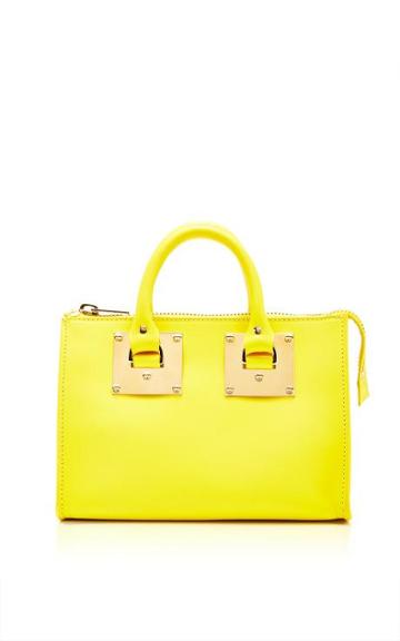 Sophie Hulme Crossbody Mini Bowling Bag In Yellow Yellow