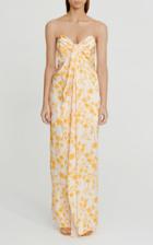 Moda Operandi Significant Other Leona Strapless Printed Georgette Maxi Dress