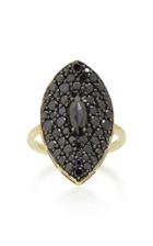 Ila Moon Shadow 14k Gold And Diamond Ring