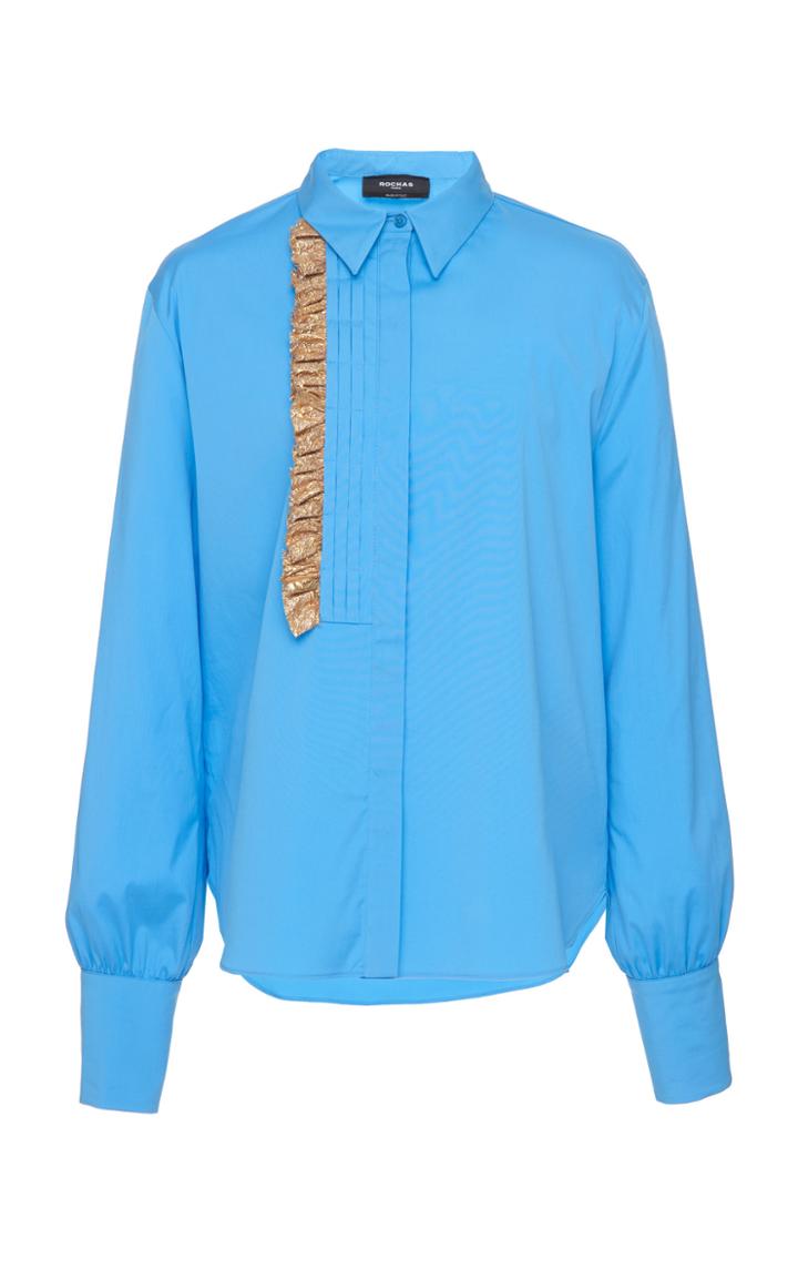 Rochas Orsolina Ruffle Collared Shirt