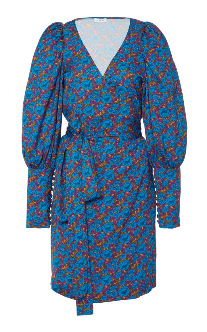 Rhode Frankie Printed Mini Wrap Dress