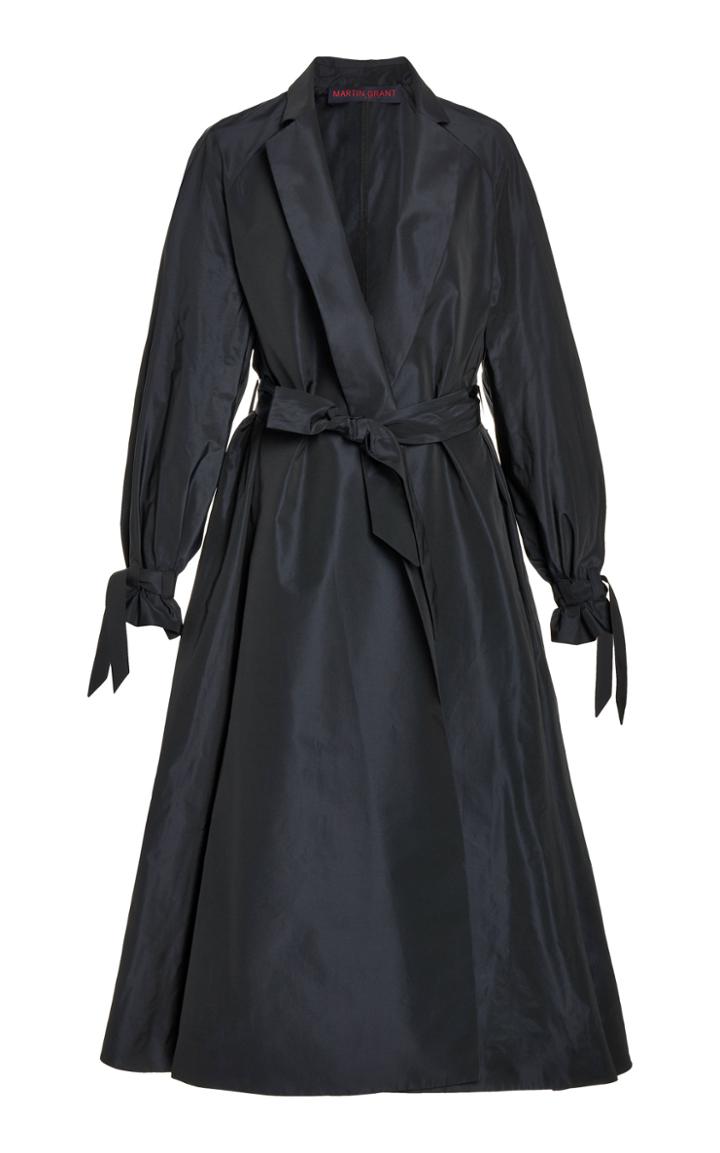 Moda Operandi Martin Grant Wool-taffeta Wrap Coat
