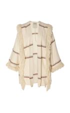 Escvdo Siembra Alpaca Handwoven Cardigan With Fringe