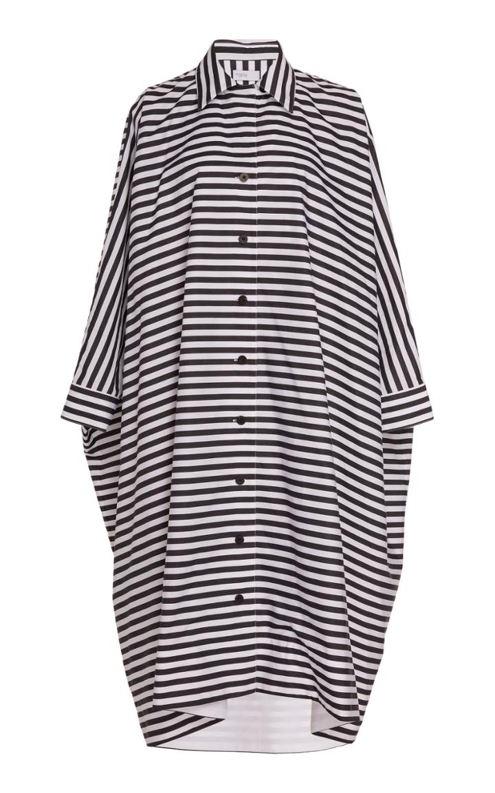 Rosetta Getty Striped Caftan Cotton Dress