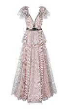 Moda Operandi Jenny Packham Polka-dot Peplum Tulle Dress Size: 6